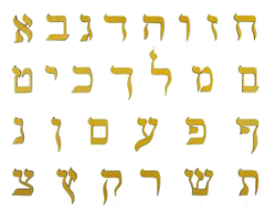 Les 22 (3+7+12) lettres de l'alphabet hbreux
